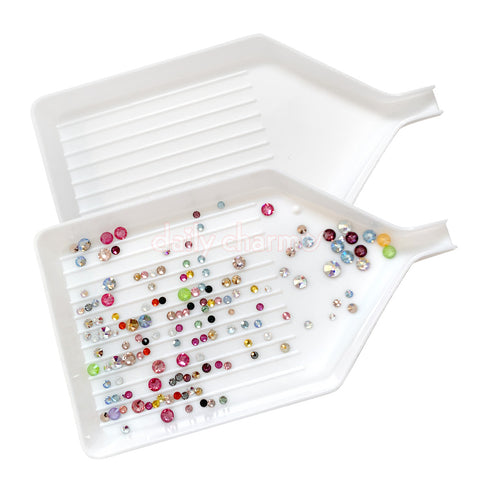 Daily Charme Nail Art Swarovski Crystals Easy Flip Flatback Rhinestone Sorting Tray