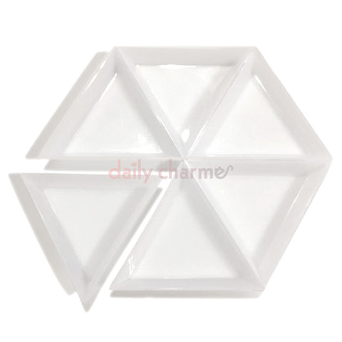Triangle Nail Art Rhinestone Decoration Sorting Trays