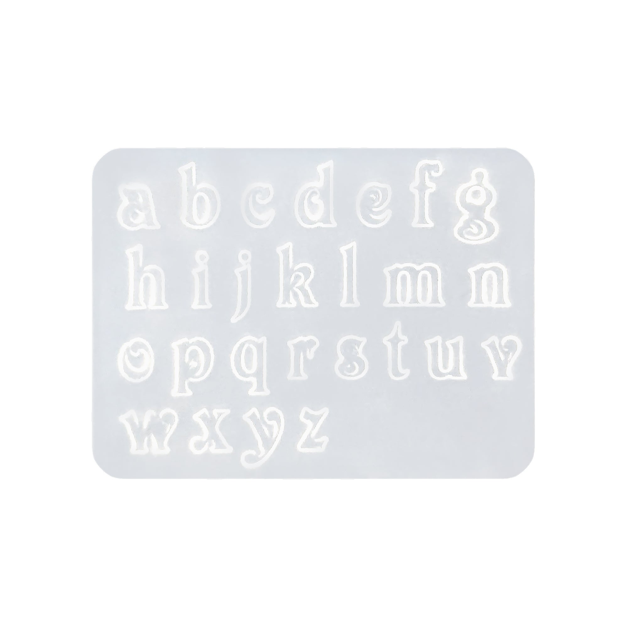 Daily Charme Silicone Nail Art Mold / Lowercase Alphabets