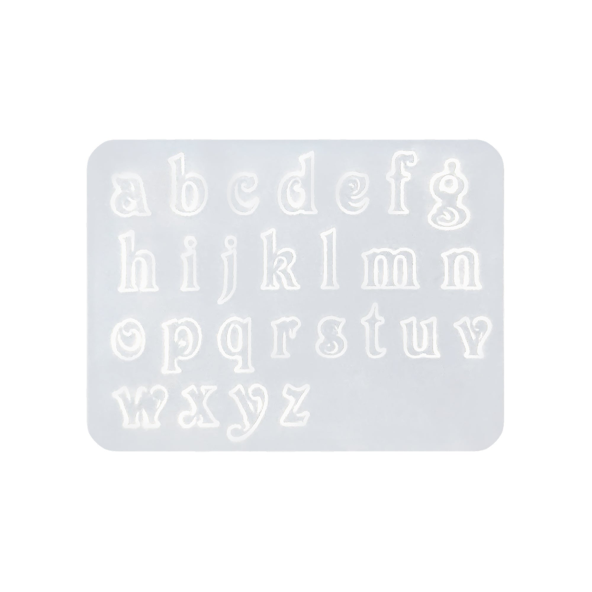 Silicone Nail Art Mold / Lowercase Alphabets Daily Charme Silicone Nail Art Mold / Lowercase Alphabets