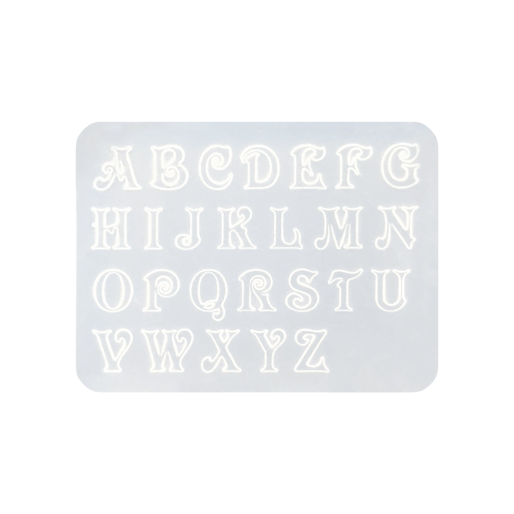 Silicone Nail Art Mold / Uppercase Alphabets Daily Charme Silicone Nail Art Mold / Uppercase Alphabets