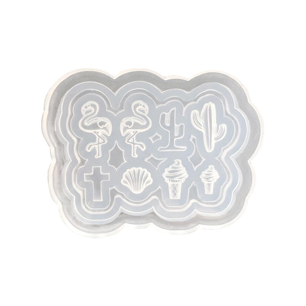 Silicone Nail Art Mold / Summer Vibes Daily Charme Silicone Nail Art Mold / Summer Vibes