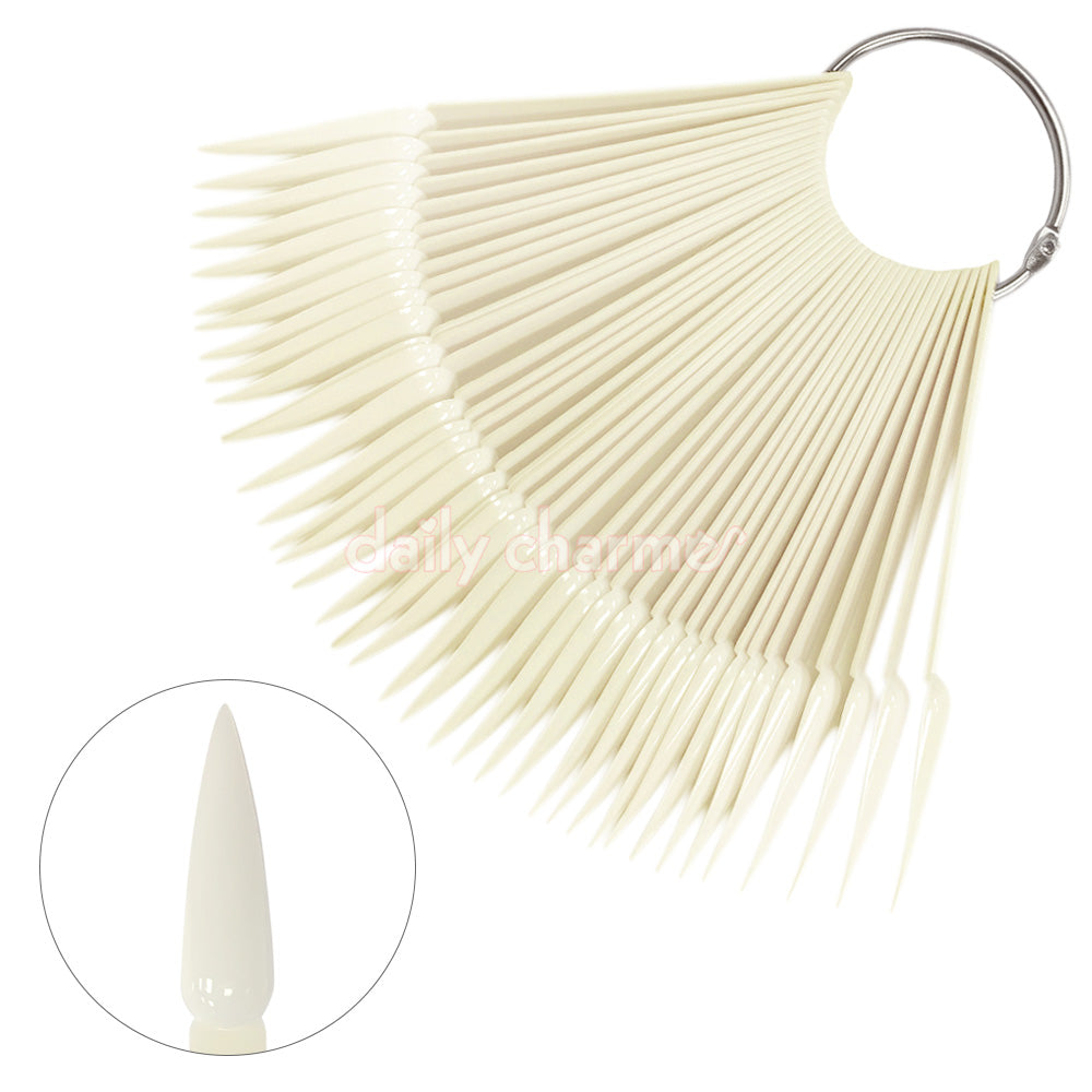 Nail Art Swatch Sticks / Stiletto / Natural Nail Art Swatch Sticks / Stiletto / Natural