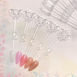 Vintage Key Nail Art Swatch Sticks / Almond / Clear