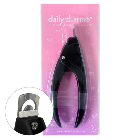 Nail Extension Tips Clipper / Black Acrylics Polygel Hard Gel Cutter