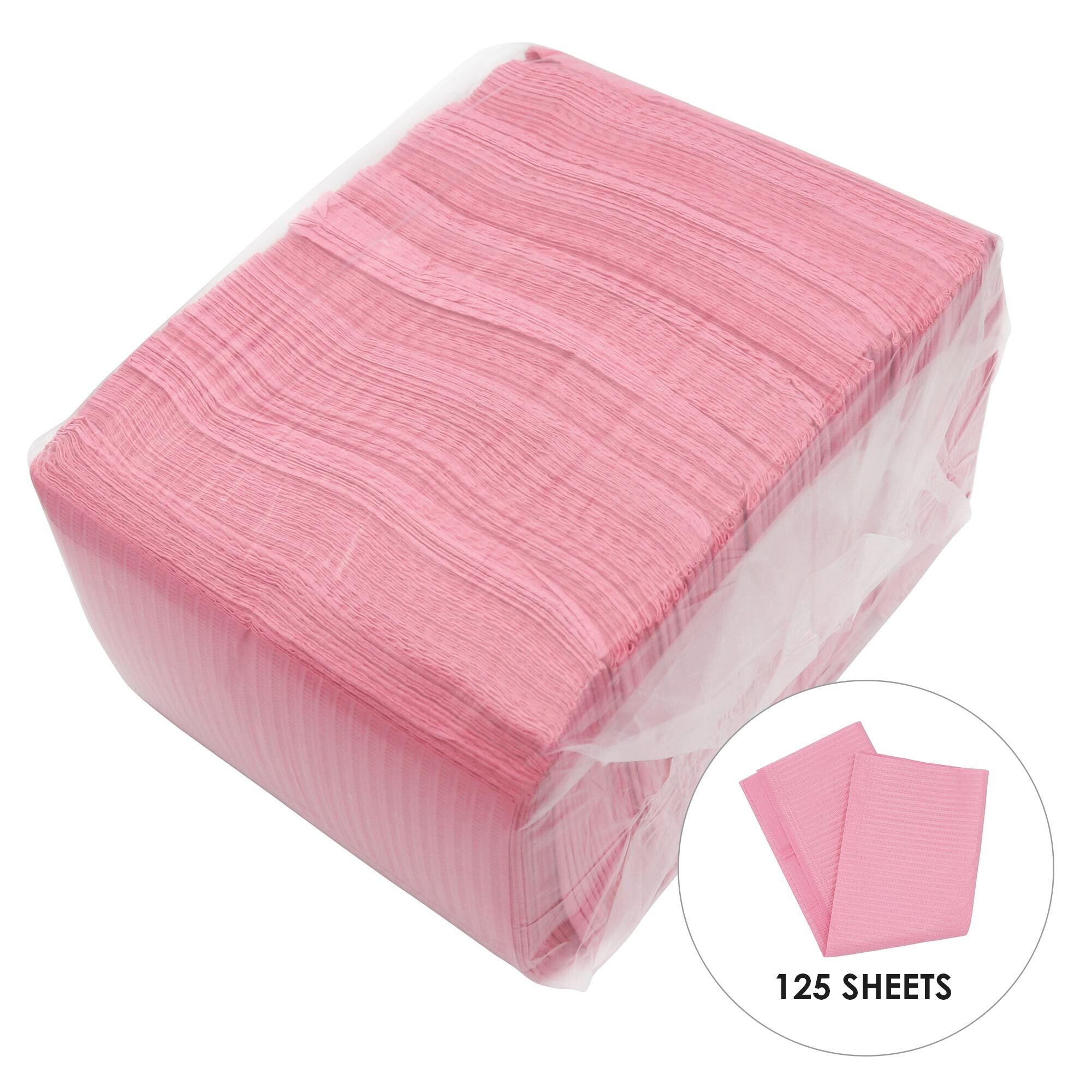 Disposable Nail Art Table Mats / 125 Sheets / Pink Disposable Nail Art Table Mats / 125 Sheets / Pink