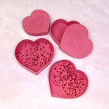 Heart Rhinestone Sorting Box Set / 6 PC