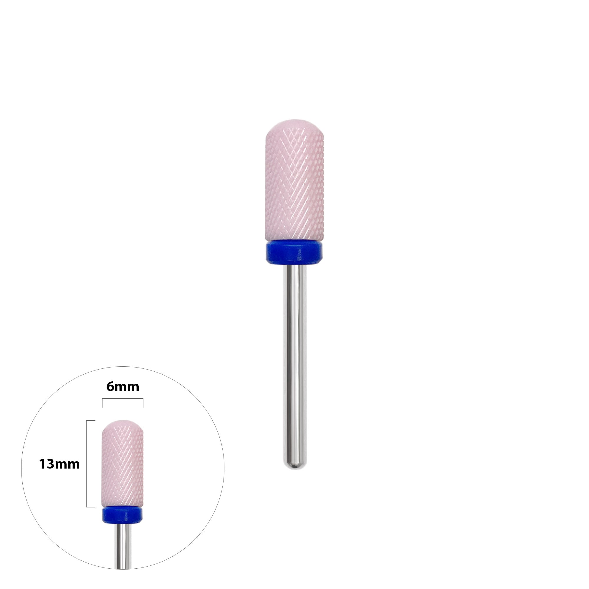Manicure Drill Bit / Ceramic Rounded Barrel / Medium Daily Charme E-File Manicure Drill Bit / Ceramic Rounded Barrel / Medium