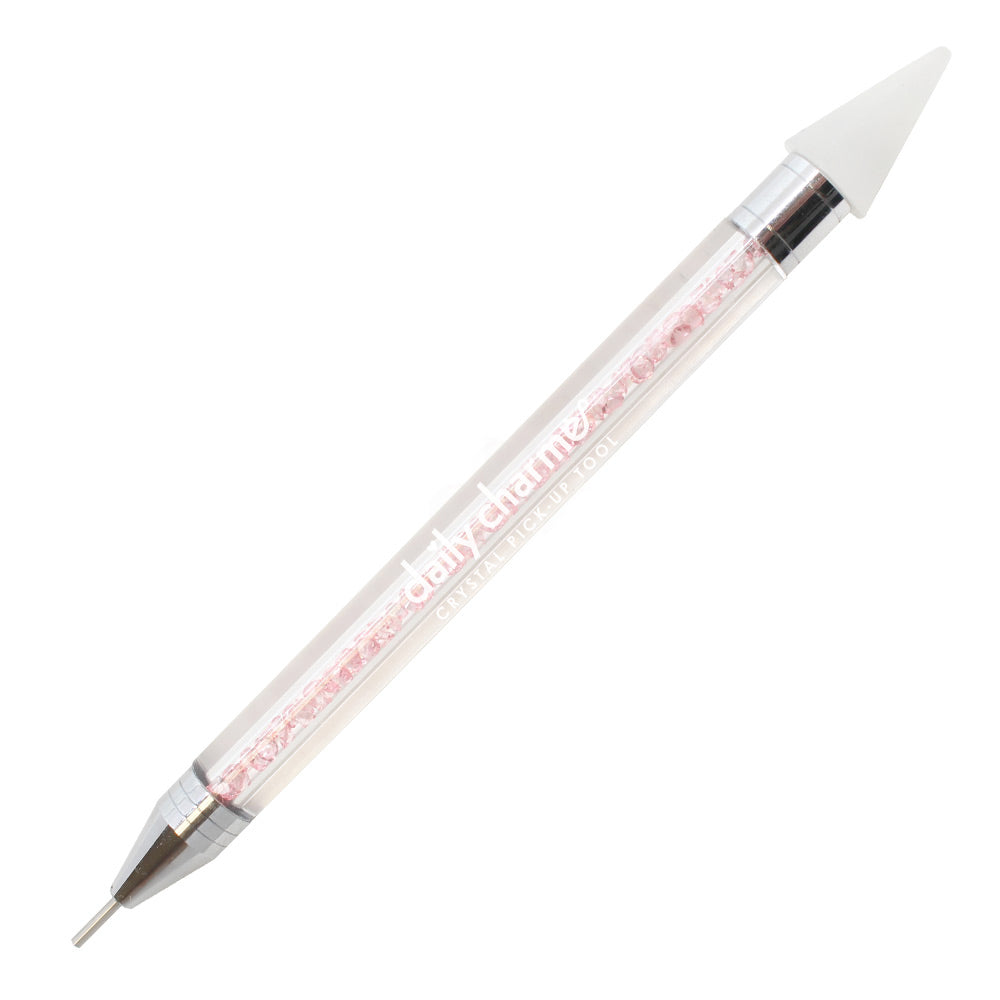 Daily Charme Pink Crystal Rhinestone Pick-Up Tool Pink Crystal Rhinestone Pick-Up Tool Nail Art Supplies Daily Charme