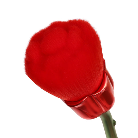 Rose Stem Makeup Brush / Red Nail Art Dusting Brush Valentine's Day