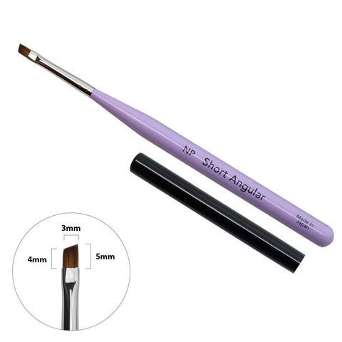 Nail Partner Colorful Gel Brush / Short Angular Japanese Nail Art Supplies