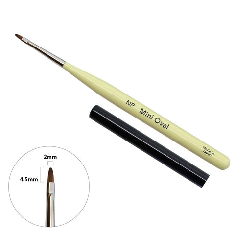 Nail Partner Colorful Gel Brush / Mini Oval Japanese Nail Art Supplies