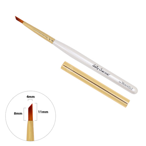 Daily Charme Nail Art Brush / 03 Triangle Leaf Feather Design Professional Tool