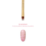 Daily Charme Nail Art Brush / 05 Blending Ombre Gradient Tweed Pattern Design