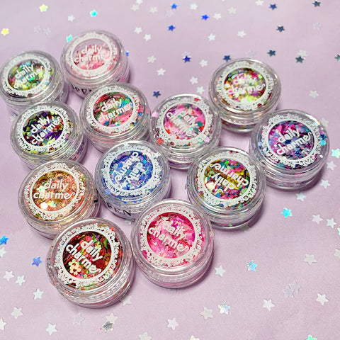 Daily Charme Nail Art Glitter Colorful Wonderland Glitter Mix Set 