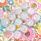 Aurora Iridescent Mixed Shape Glitter Heart Star Butterfly Dots Nail Art