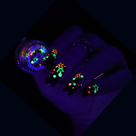 Spooky Halloween Glitter Mix Set / 12 Jars Nail Art Decor
