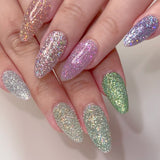 Magic Holographic Twinkle Flash Glitter Dust Set / 12 Jars Skittle Nail Design Iridescent