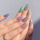 Magic Holographic Twinkle Flash Glitter Dust Set / 12 Jars Skittle Nail Design Iridescent