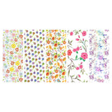 Nail Art Foil Paper / Floral Prints Wildflower, Daisy, Retro Flower, Peony, Holographic Petunia