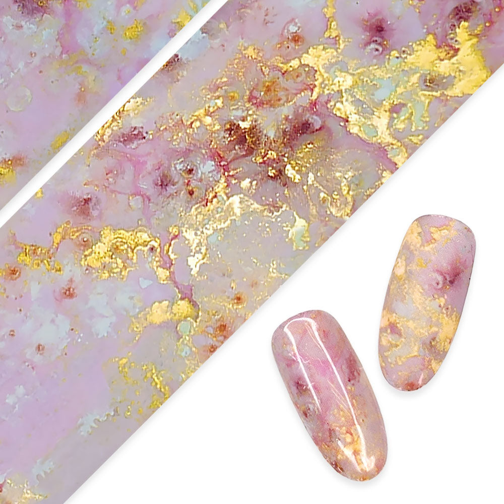 Nail Art Foil Paper / Dreamy Pink Marble Daily Charme Nail Art Foil Paper / Dreamy Pastel Pink Marble Nails