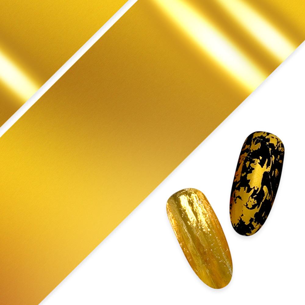 Nail Art Foil Paper / Gold Nail Art Foil Paper / Gold Metallic Design Marble Rose Quartz