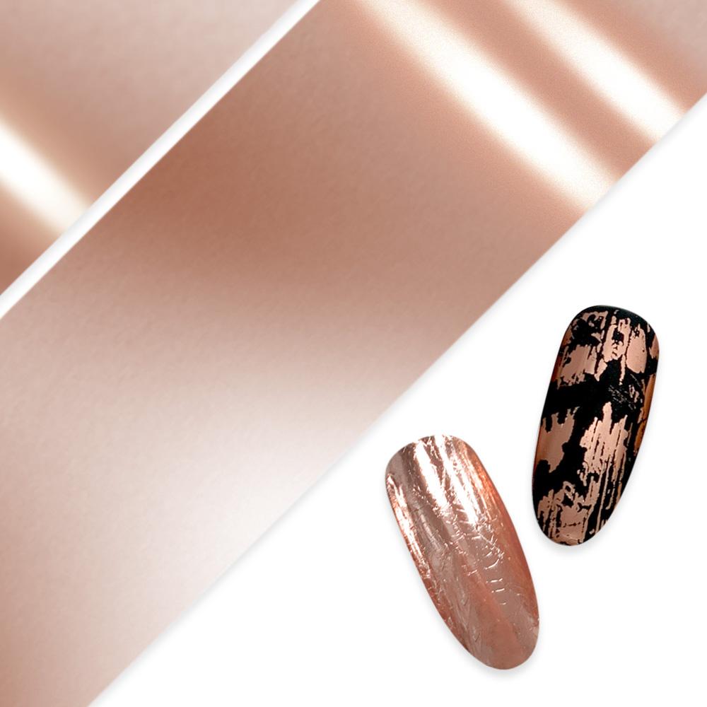 Nail Art Foil Paper / Rose Gold Nail Art Foil Paper / Rose Gold Pink Nail Art Metallic Design