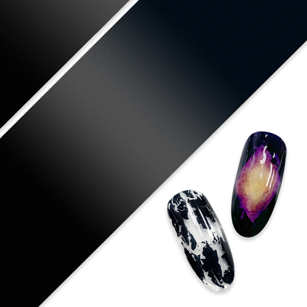 Nail Art Foil Paper / Solid Black Nail Art Foil Paper / Solid Black Texture Negative Space Design