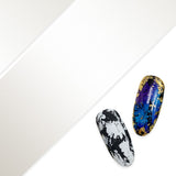 Nail Art Foil Paper / Solid White Ink Nail Design