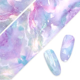 Nail Art Foil Paper / Dreamy Watercolor Pastel Rainbow