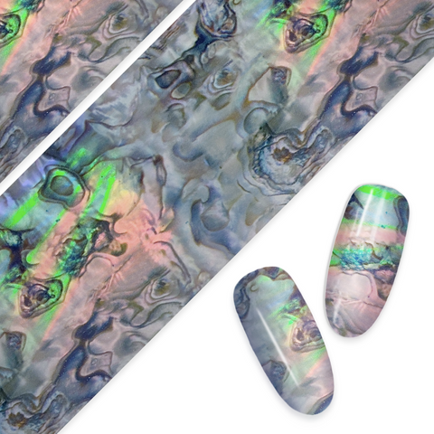 Daily Charme Nail Art Foil Paper Holographic Sea Shell Ocean Summer Nails