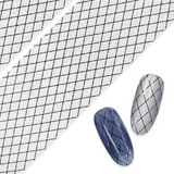 Daily Charme Nail Art Foil Paper Black Fishnet Lace Valentine Nails