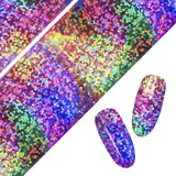 Daily Charme Nail Art Foil Paper Holographic Blossom Gradient Floral