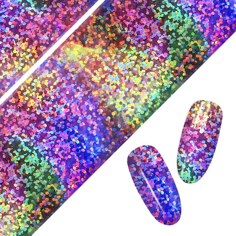 Daily Charme Nail Art Foil Paper Holographic Blossom Gradient Floral