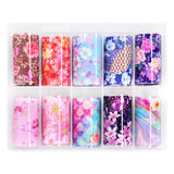 Nail Art Foil Box Set / 10 Designs / Kawaii Origami Nail Art