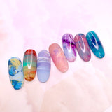 Nail Art Foil Box Set / 10 Designs / Abstract Impressionism Watercolor