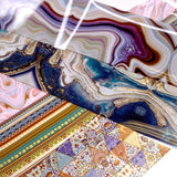 Nail Art Foil Box Set / 10 Designs / Bohemian Retreat Marble Geode Design