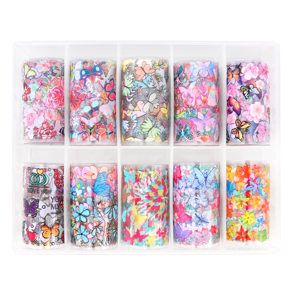 Nail Art Foil Box / Butterfly Paradise Nail Art Foil Box / Butterfly Paradise Spring Summer Trend
