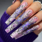 Nail Art Foil Box / Exotic Pythons Snakeskin Nail Design Animal Print