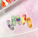Nail Art Foil Box / Flower Language Bold Spring Pink Sunflower Daisy Nail
