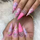 Nail Art Foil Box Set / 10 Designs / Spring Flowers Floral Nail Art