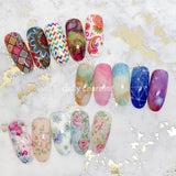 Daily Charme Nail Art Pastel Galaxy Marble Watercolor Transfer Foils