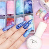 Daily Charme Nail Art Pastel Galaxy Marble Watercolor Transfer Foils