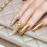 Nail Art Gold Metallic 0.8 1mm 1.2 1.5mm Caviar Micro Beads