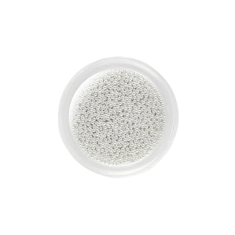  Nail art silver metallic 1mm caviar microbeads