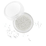 Nail art silver metallic 1mm caviar microbeads