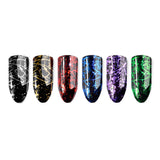 Metallic Tinsel Foil / Red Nail Art