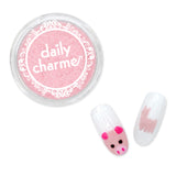 Nail Art Velvet Flocking Powder / Pink Animal Easter Heart Nails