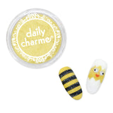 Nail Art Velvet Flocking Powder / Yellow Chick Duckling Bee Nails