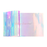 Dreamy Opalescent Glass Film Paper Blue Nail Art